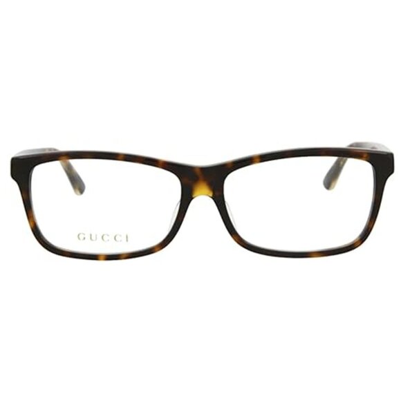 NEW GUCCI SQUARE EYEGLASSES GUCCI GG0378OA 002 HAVANA CLEAR EYEWEAR - Picture 2 of 3